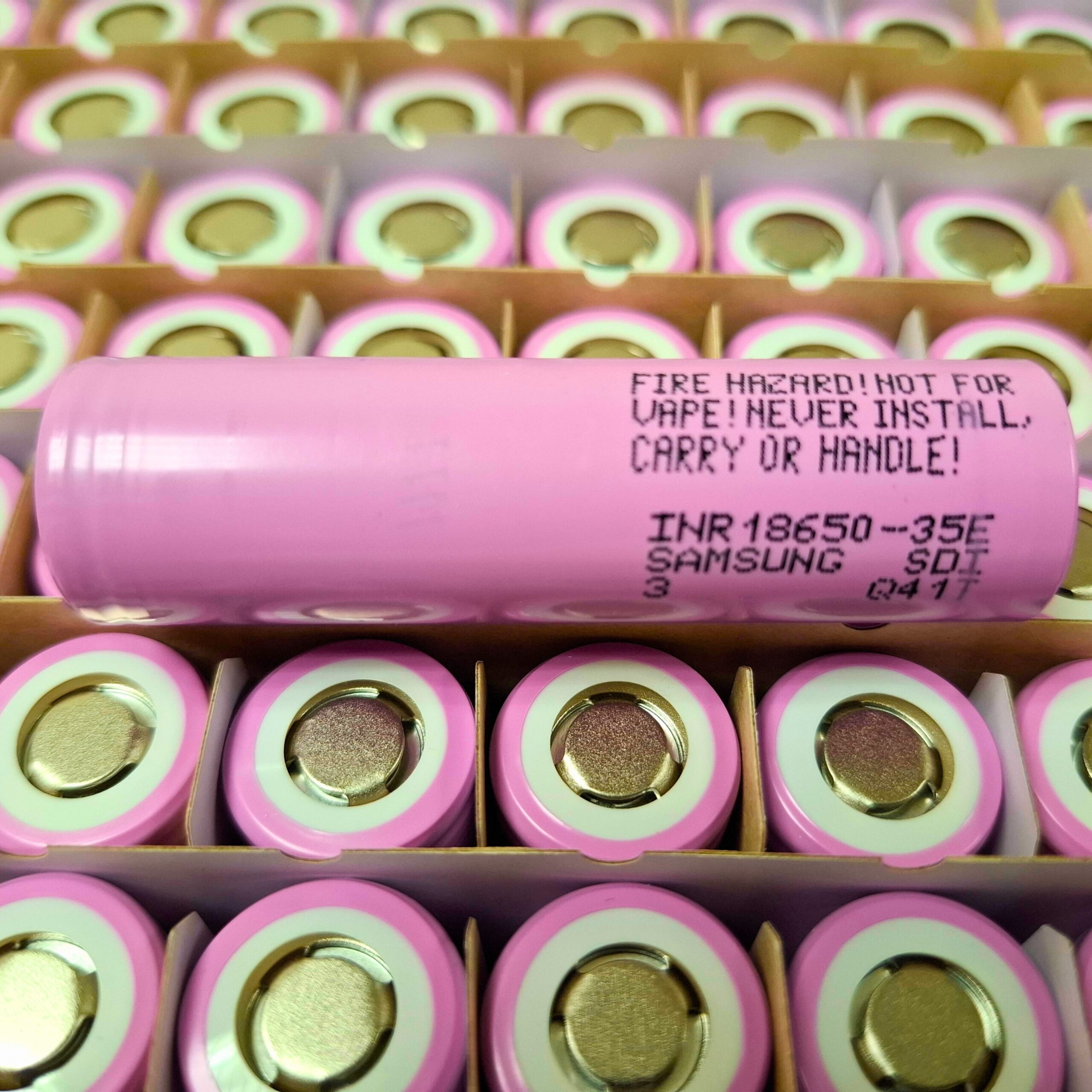 Samsung 18650 35E lithium-ion battery pack for laptops, e-bikes, and tools