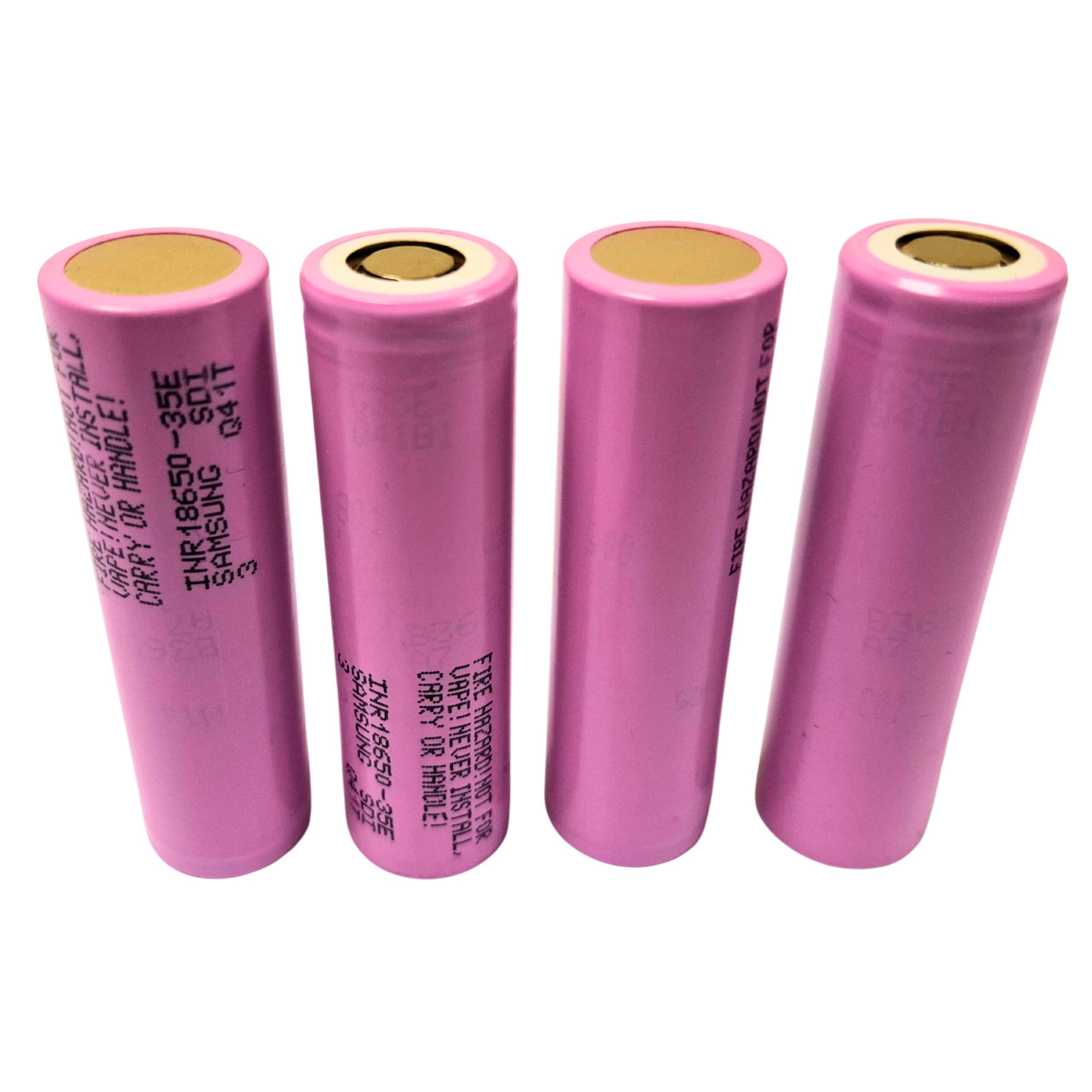 Samsung 18650 35E lithium-ion battery pack for laptops, e-bikes, and tools