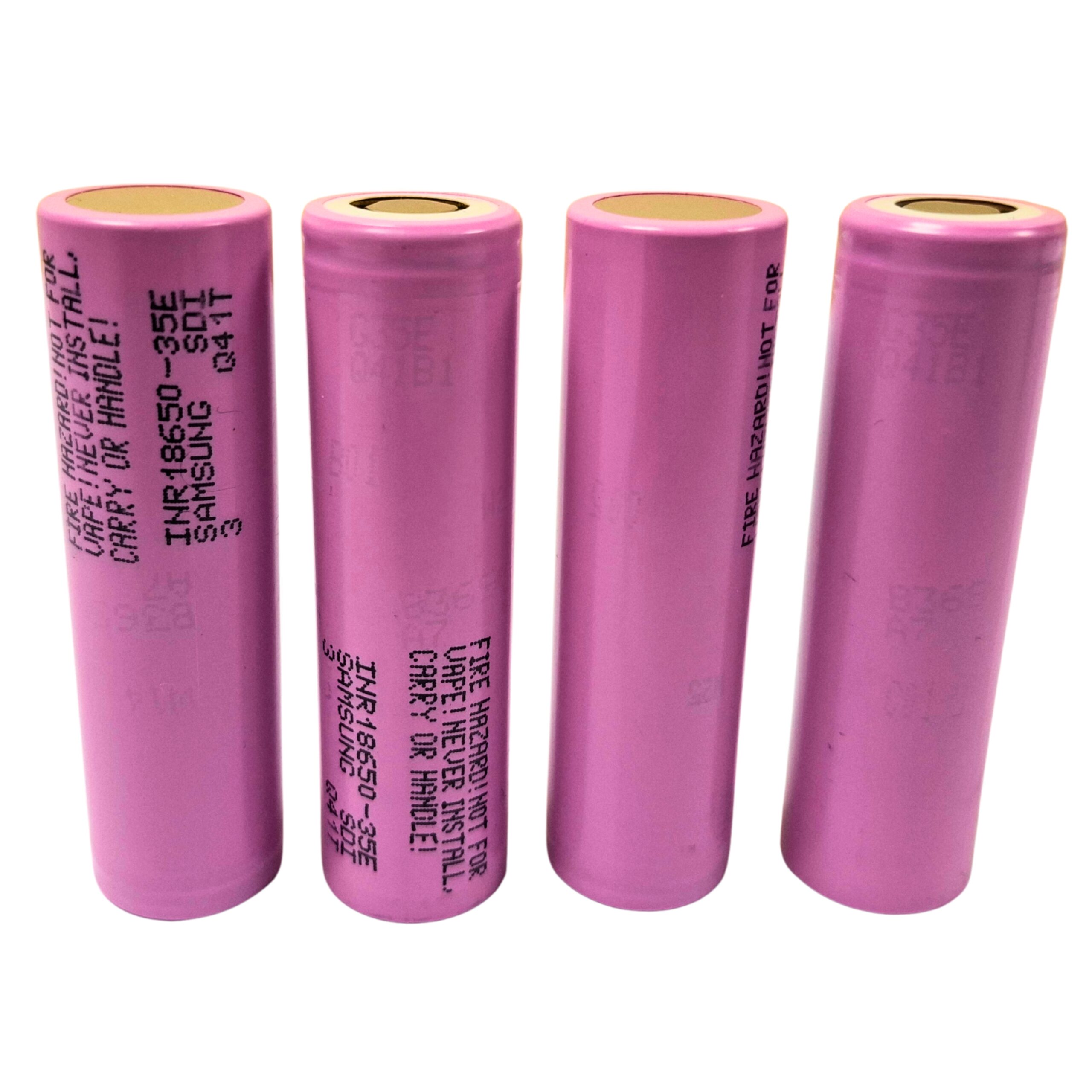 Samsung 18650 35E lithium-ion battery pack for laptops, e-bikes, and tools