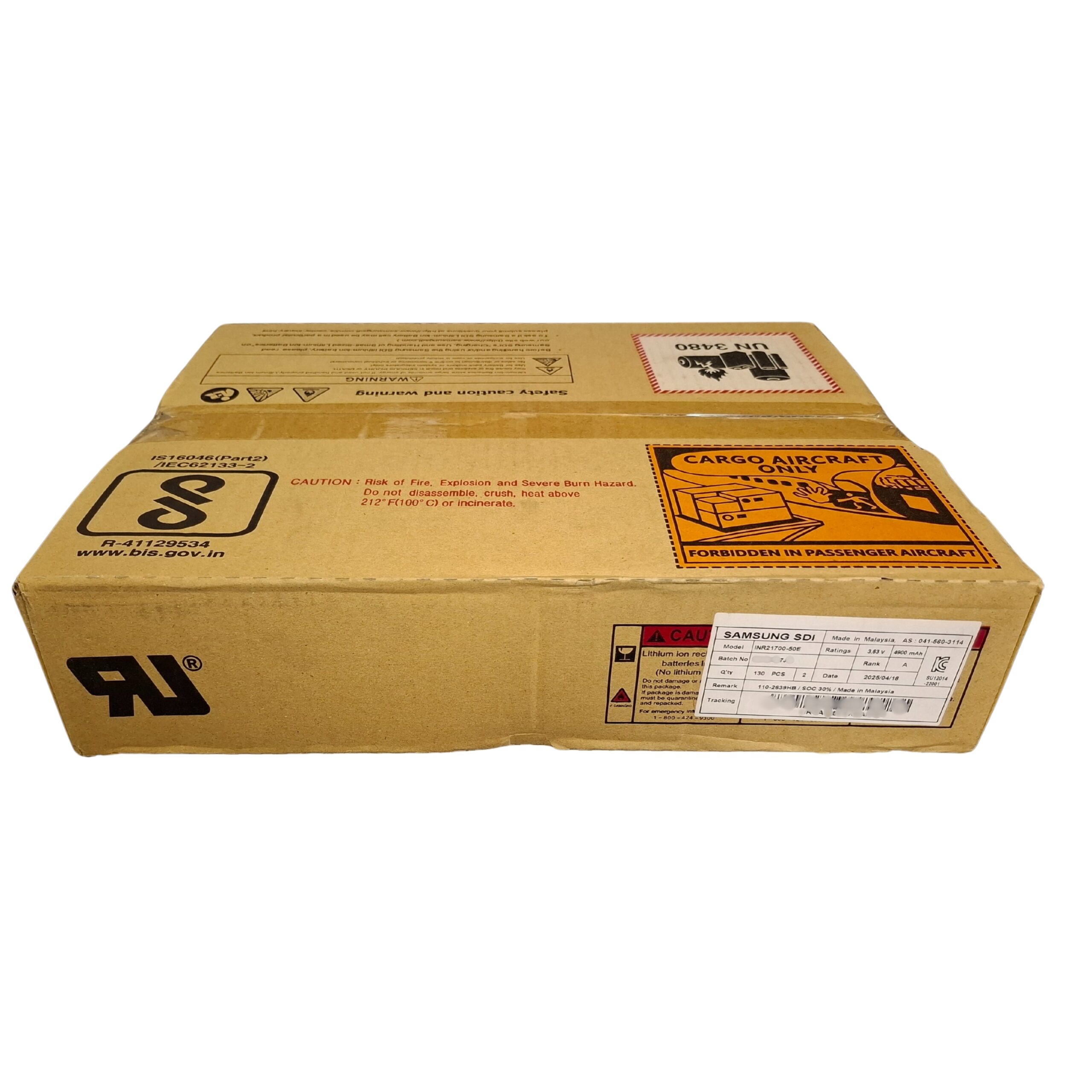 Samsung 21700 50E 4900mAh Li-ion Battery Cell